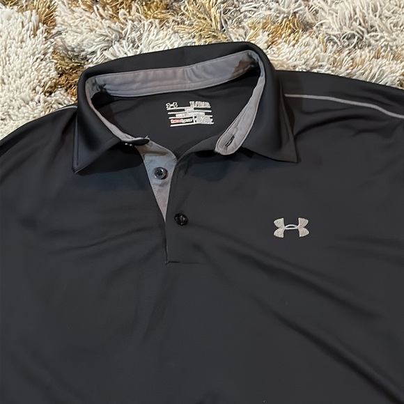 Under Armour Heat Gear Loose Fit MENS Polo Shirt - Picture 2 of 3
